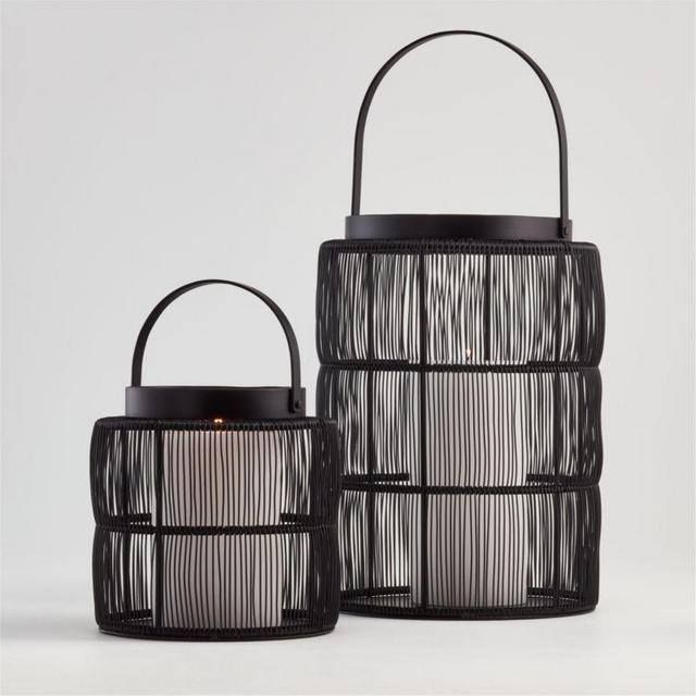 Ora Black Wire Lanterns