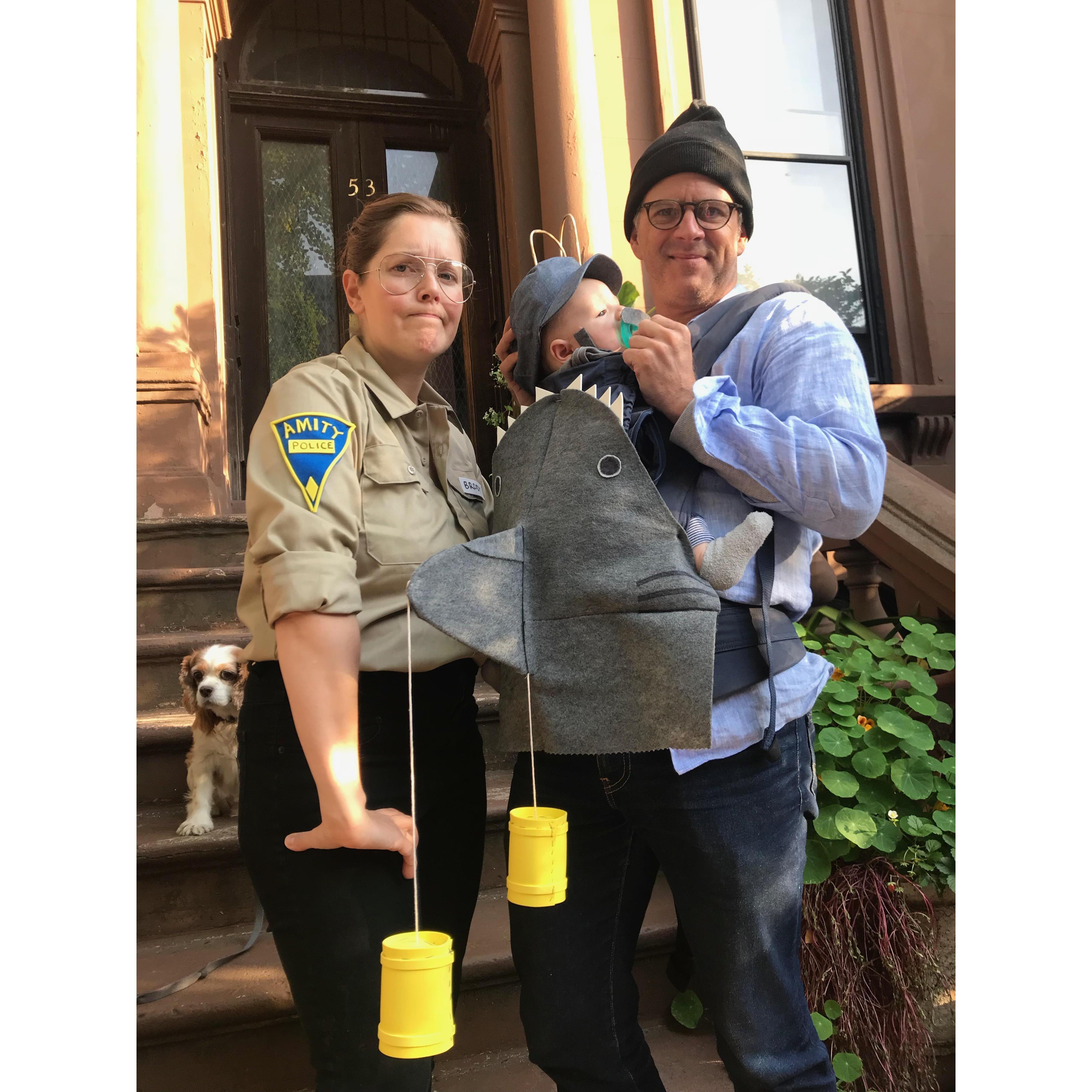 Quint, The Shark, Sheriff Brody, and Hooper Halloween 2018