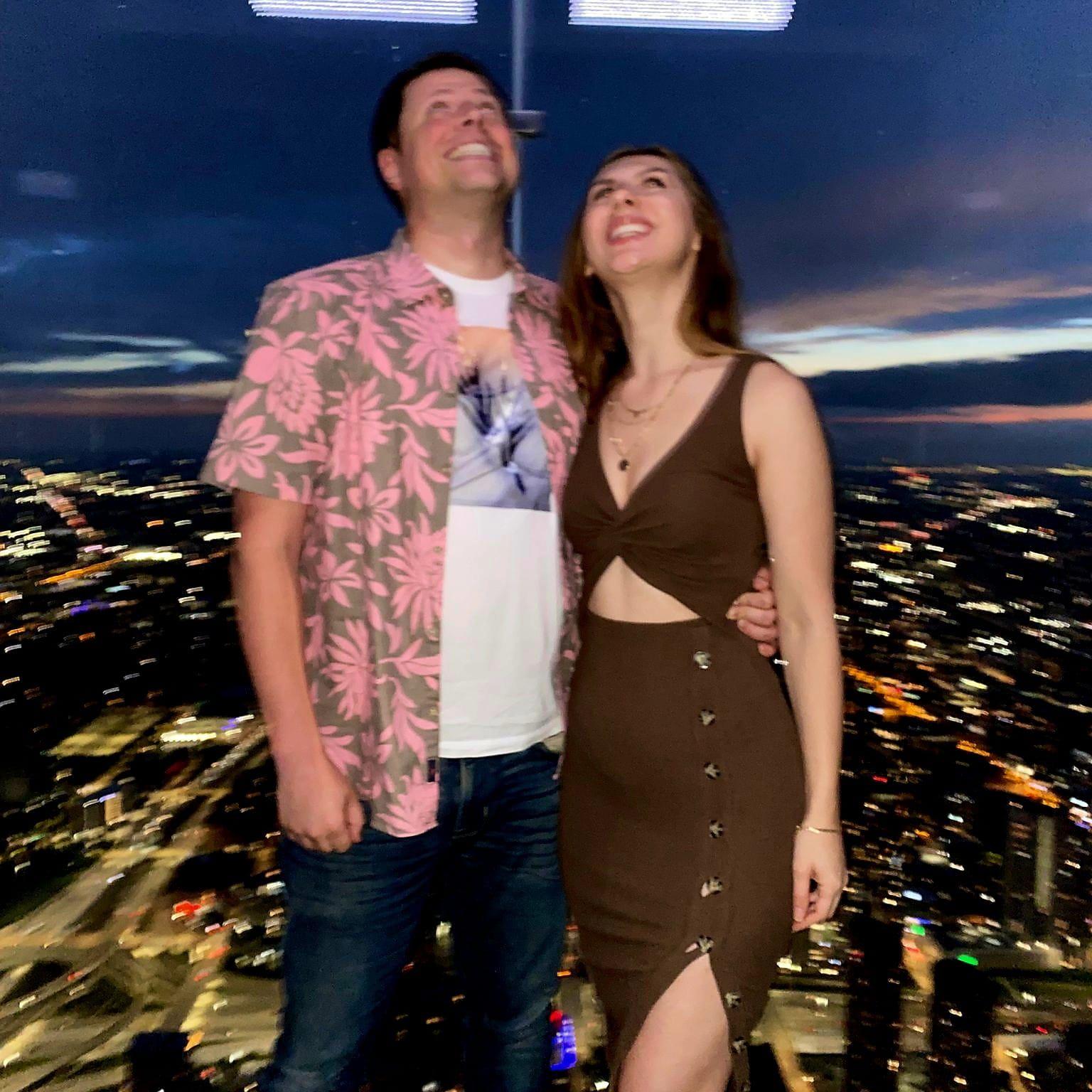 Always looking way, way up. (Step & Em)