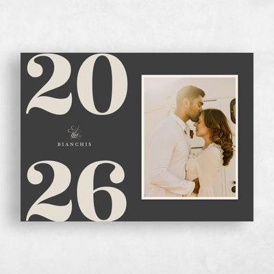 Grey Holiday Card - Hearth