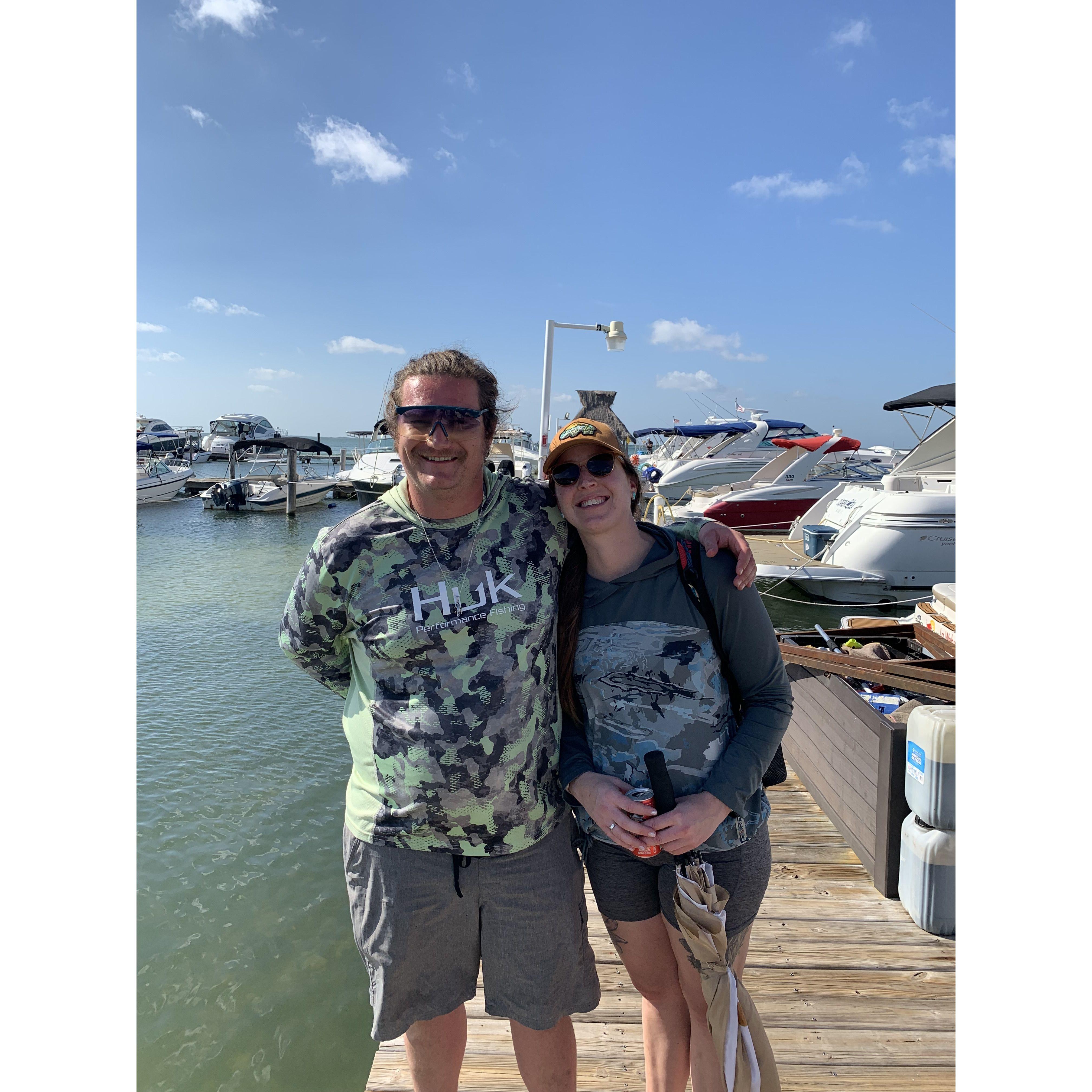 Awesome fishing trip near Cancun, close to where Ben proposed!