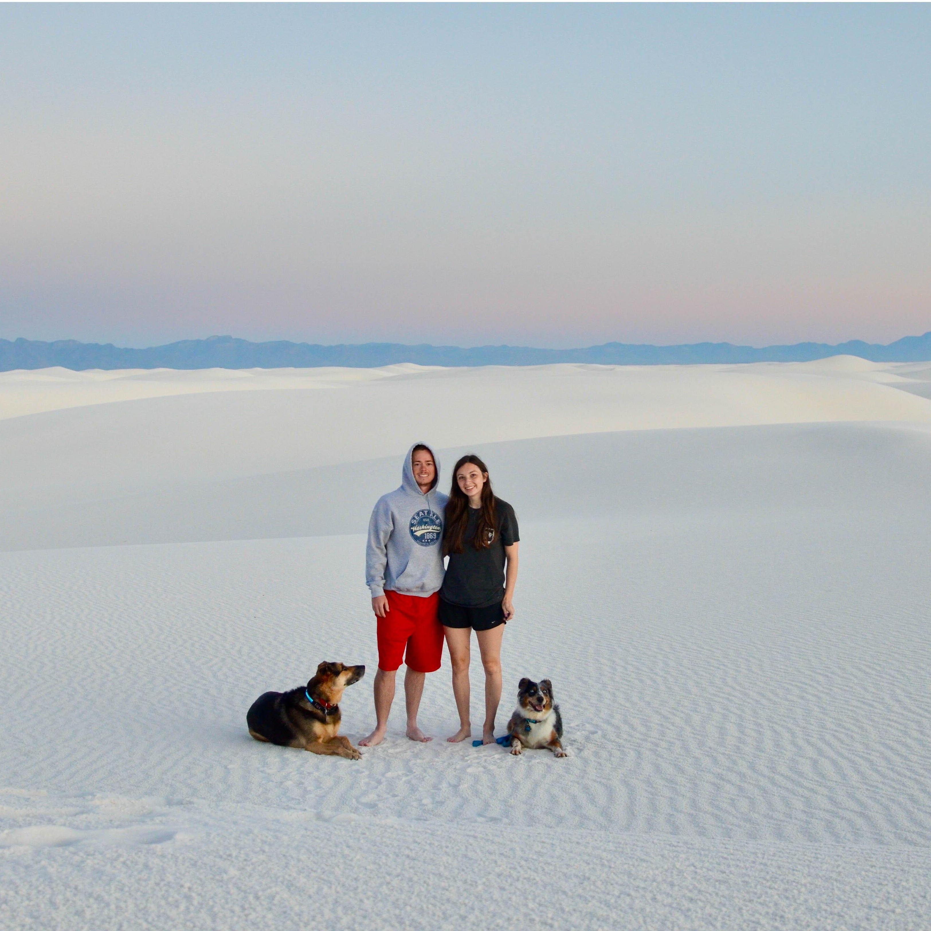 Sunrise at White Sands, New Mexico