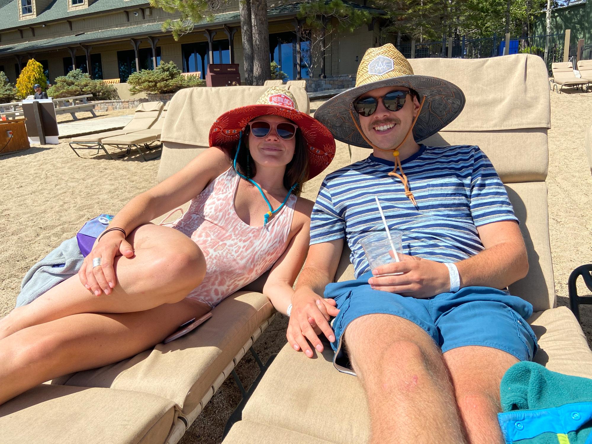 Tahoe boat day is always a blast! Matching hats a la Taylor only make it better! Incline Village, 2020