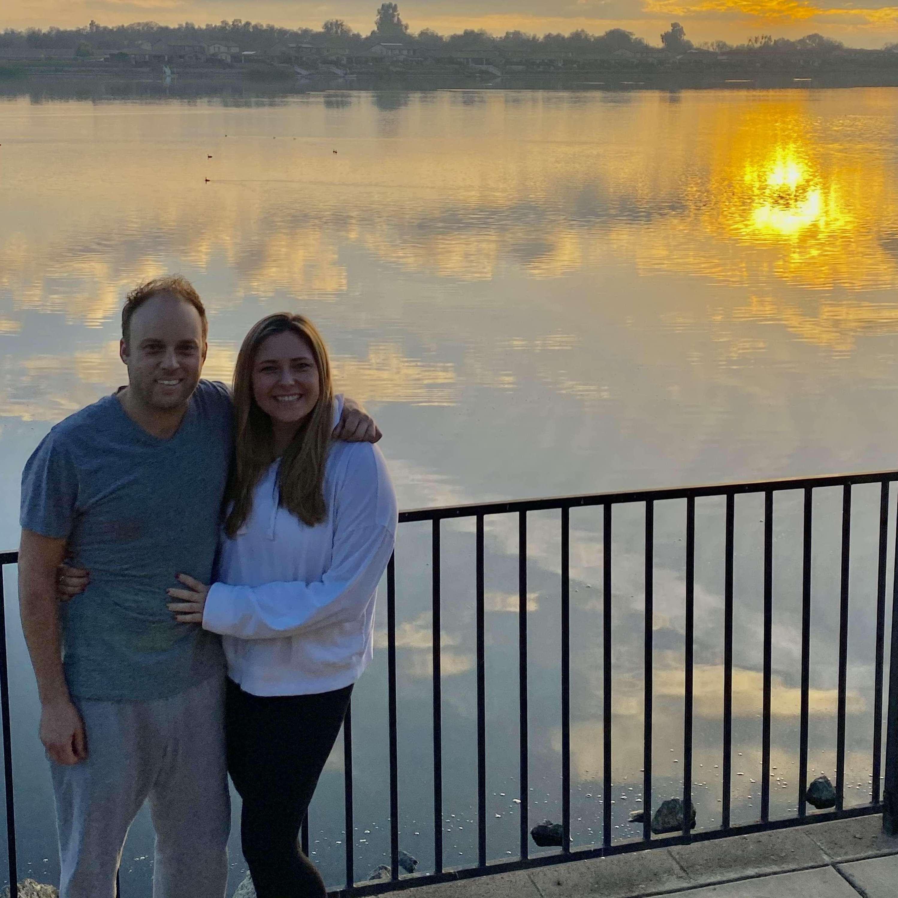 JANUARY 2021. SUNSET IN MANTECA, CA.