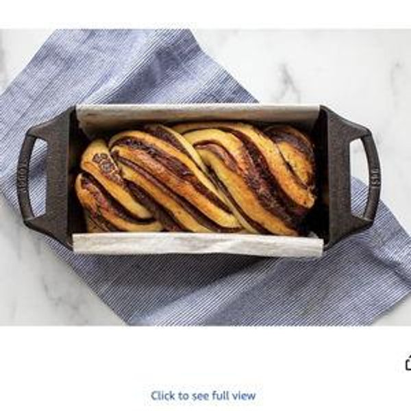 Cast Iron Loaf Pan 8.5x4.5 Inch, Black