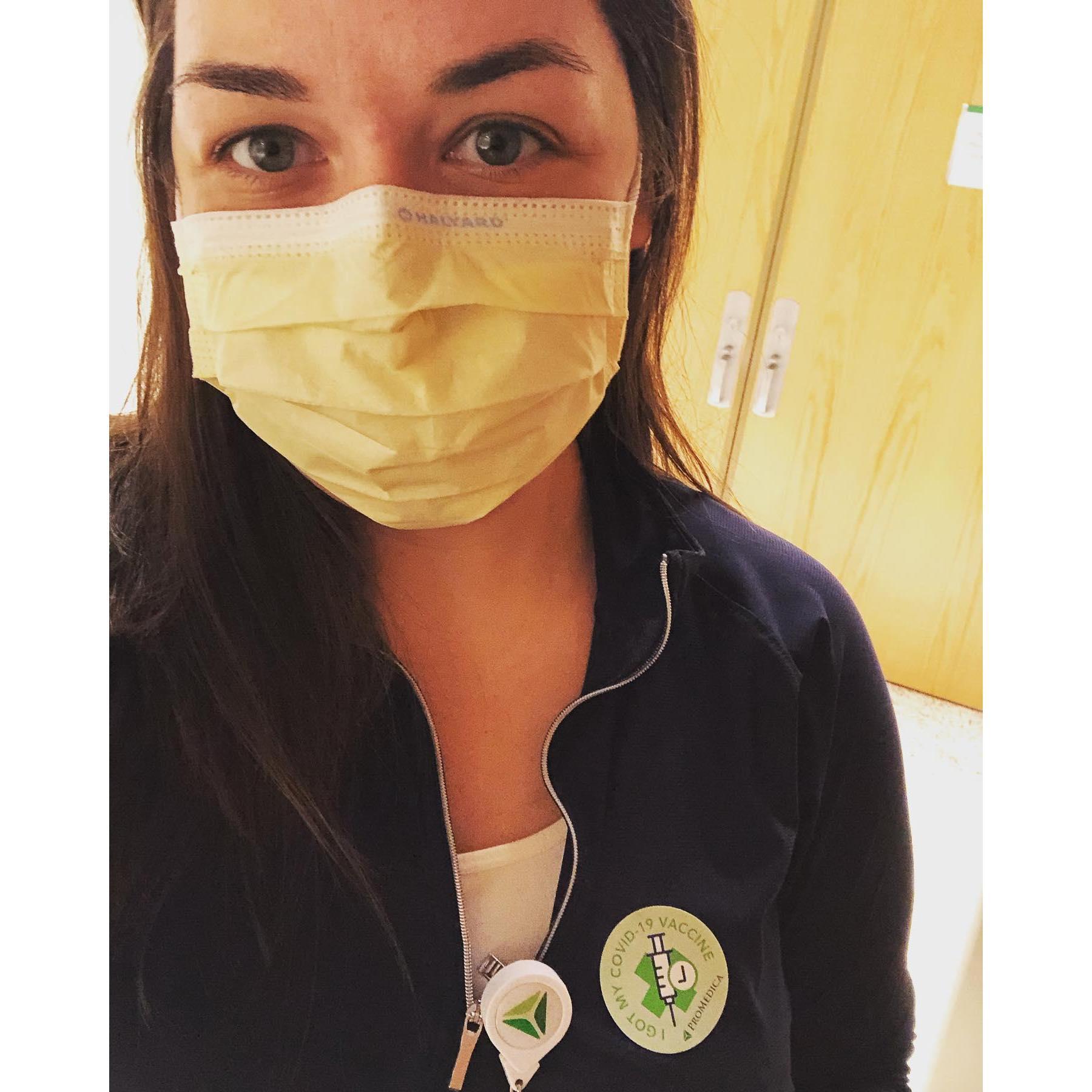Shawn and I "met" and began texting the week of Christmas 2020. I had freshly been vaccinated against COVID and thought I looked cute so I sent this along to show I was not only cute but responsible