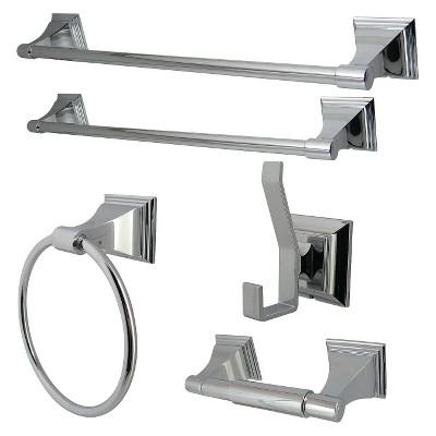 Chrome 5-piece Bathroom Accessory Set - Kingston Brass