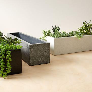 Cityscape Tabletop Planters - Black