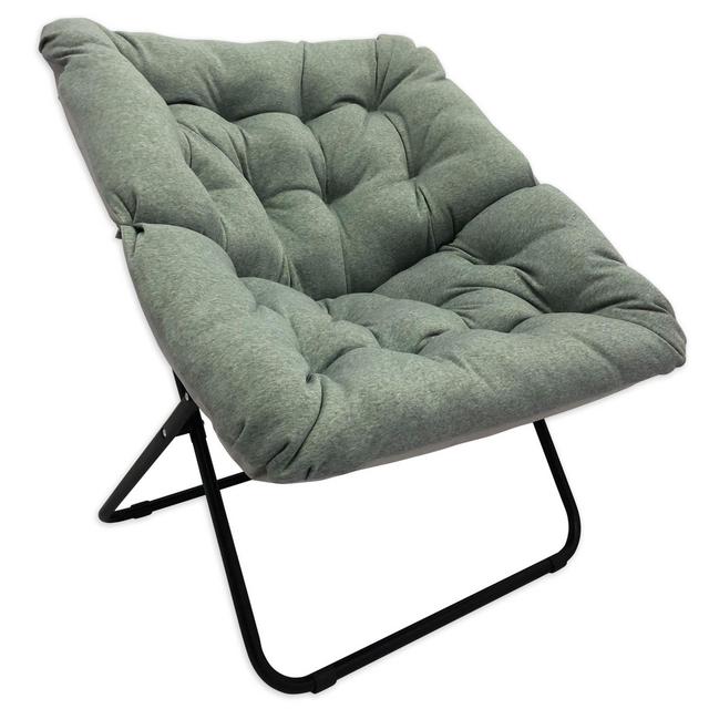 Simply Essential™ Foldable Square Lounge Chair in Light Grey