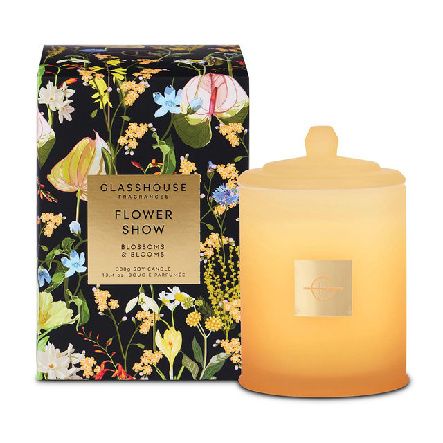 Glasshouse Fragrances Flower Show Jar Candle, 13.4 Oz.