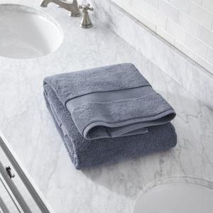 Turkish Cotton 800-Gram Evening Blue Bath Towel