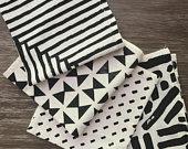 Flour sack cloth napkins, Hand printed...