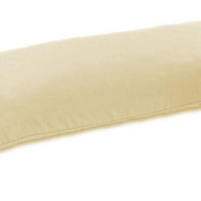 MoonRest Certified -%100 Organic Natural Fabric Bed Sleeping Pillow, Down-Like Fill - Body Pillow Size - 20” X 54”
