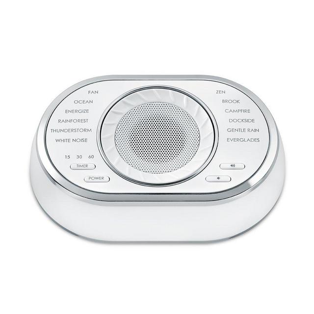 Ultra-Portable Rechargeable Sound Machine | 12 Relaxing Sleep Sounds , Auto-Off Timer, Adjustable Volume | Portable Sleep Therapy for Home , Office , Baby & Travel | HoMedics SoundSpa