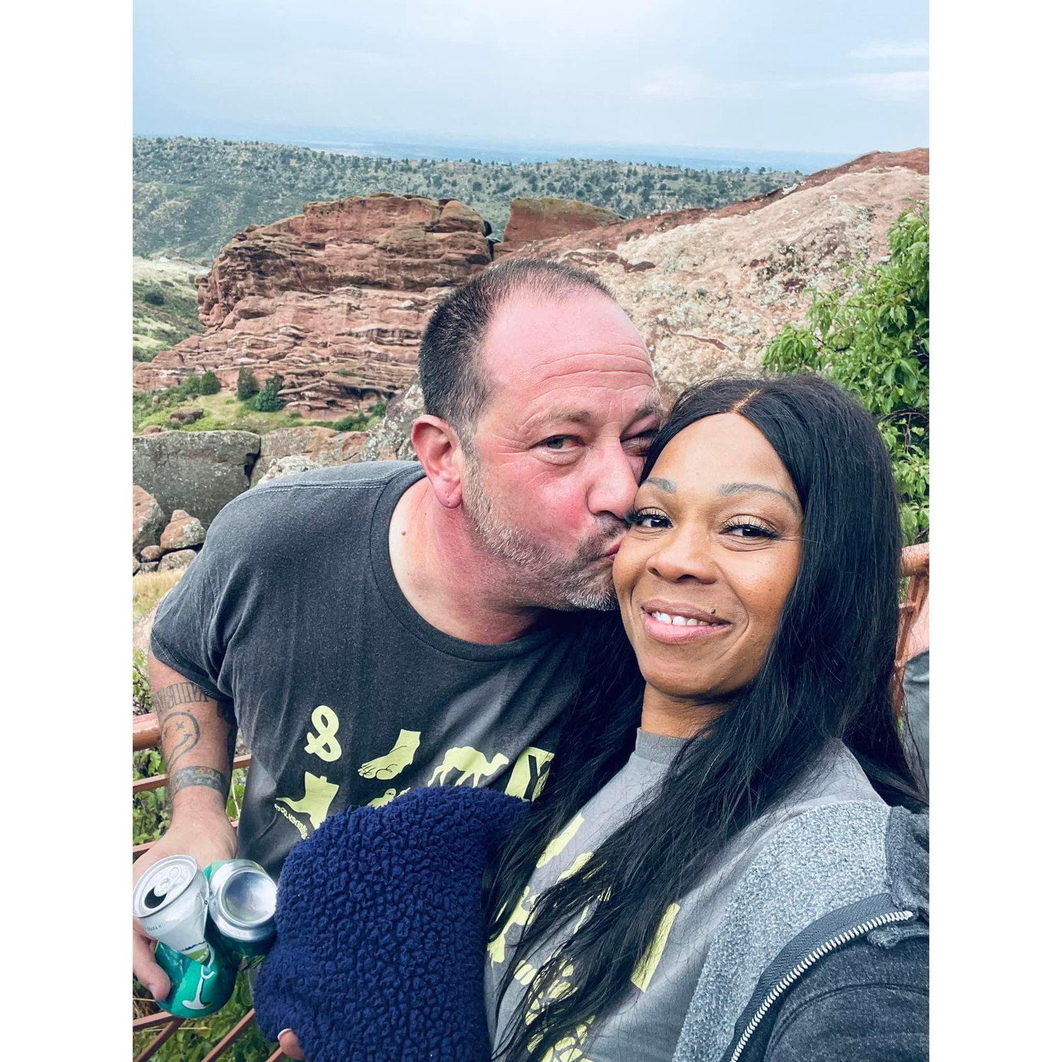 Red Rocks at a concert