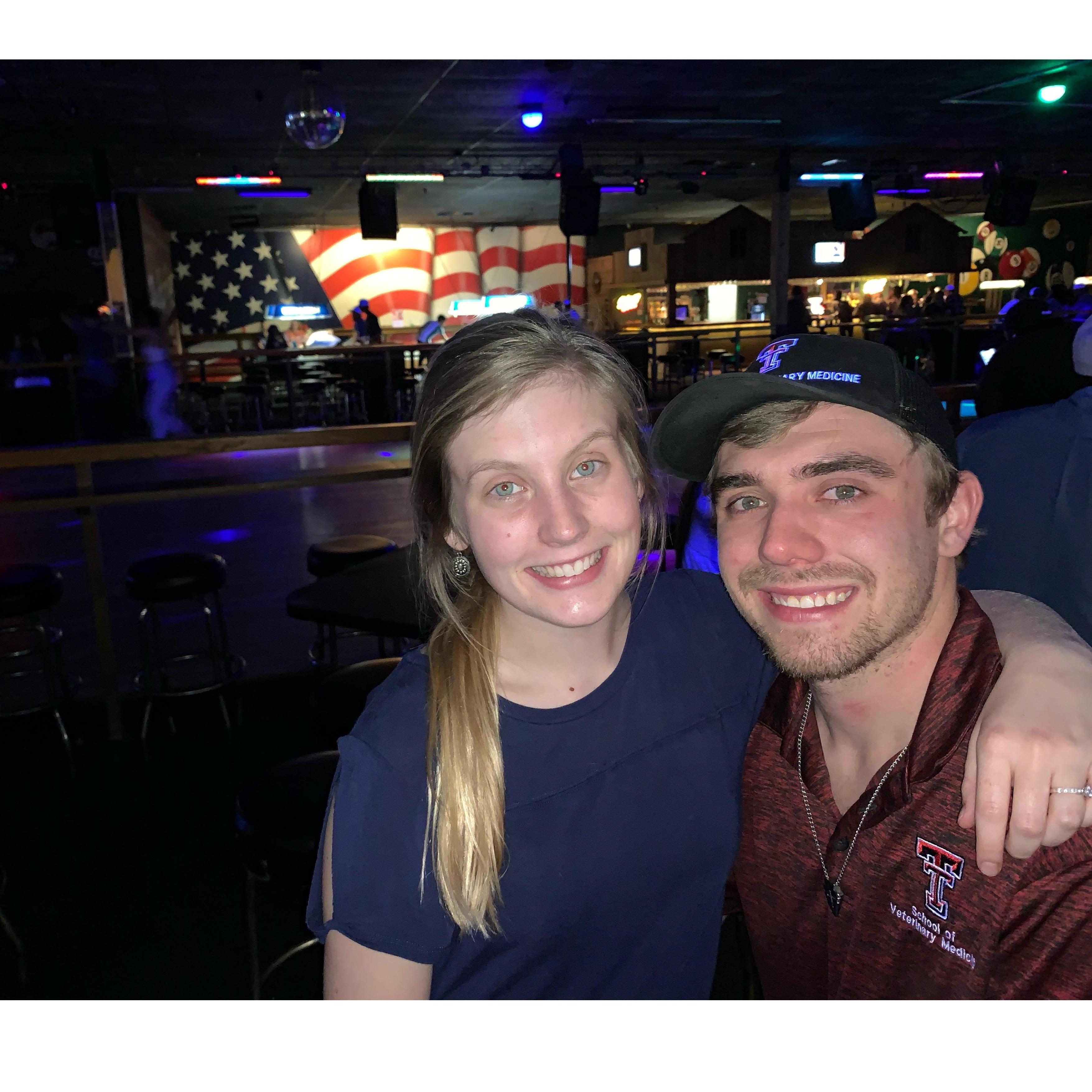 Back at Shenanigans, where we met!
