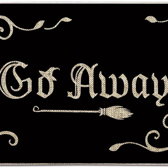 Halloween Door Mat Outdoor Rug Go Away Doormat Happy Halloween Rugs Farmhouse Decor Home Kitchen Floor Front Door Mats 17 x 27 Inch