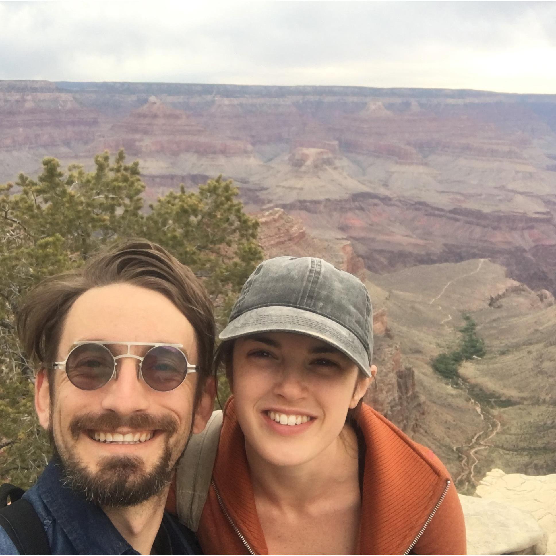 On a family trip to the Grand Canyon, AZ. Those Hoovers can HIKE!