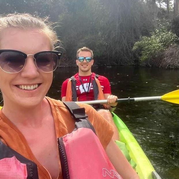 Spring Hill, Florida | Kayaking on the Weeki Wachee River where we saw 3 manatees!
