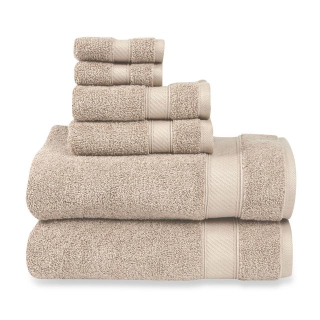 Wamsutta® 6-Piece Hygro® Duet Bath Towel Set in Oat