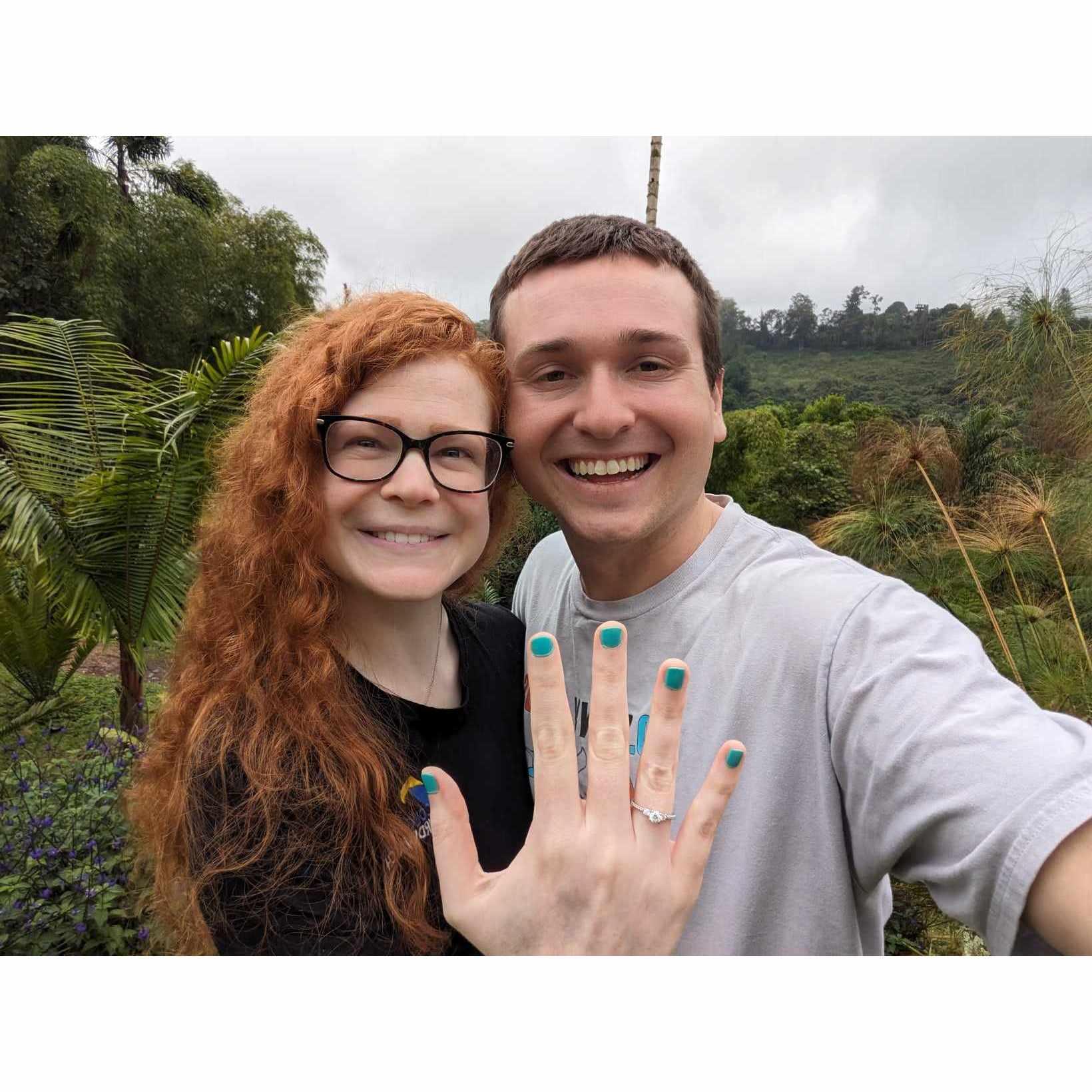 We're engaged! Araucana Lodge, Cali, Colombia (February 2024)