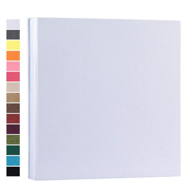 Photo Album for 4x6 1000 Photos Linen Cover (White, 1000 Pockets)