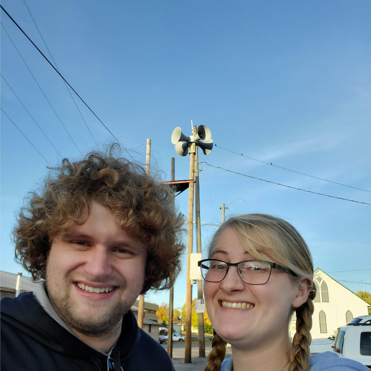 Cheesing for a siren selfie on one of our trips!