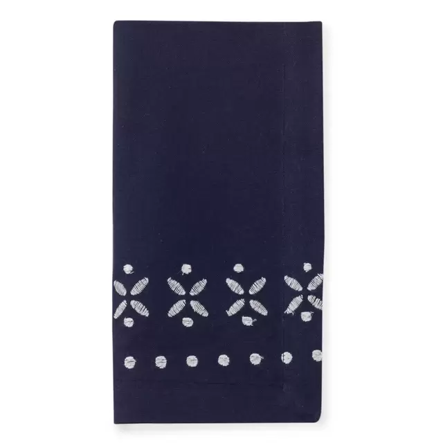 kate spade new york Willow Court Napkin in Navy