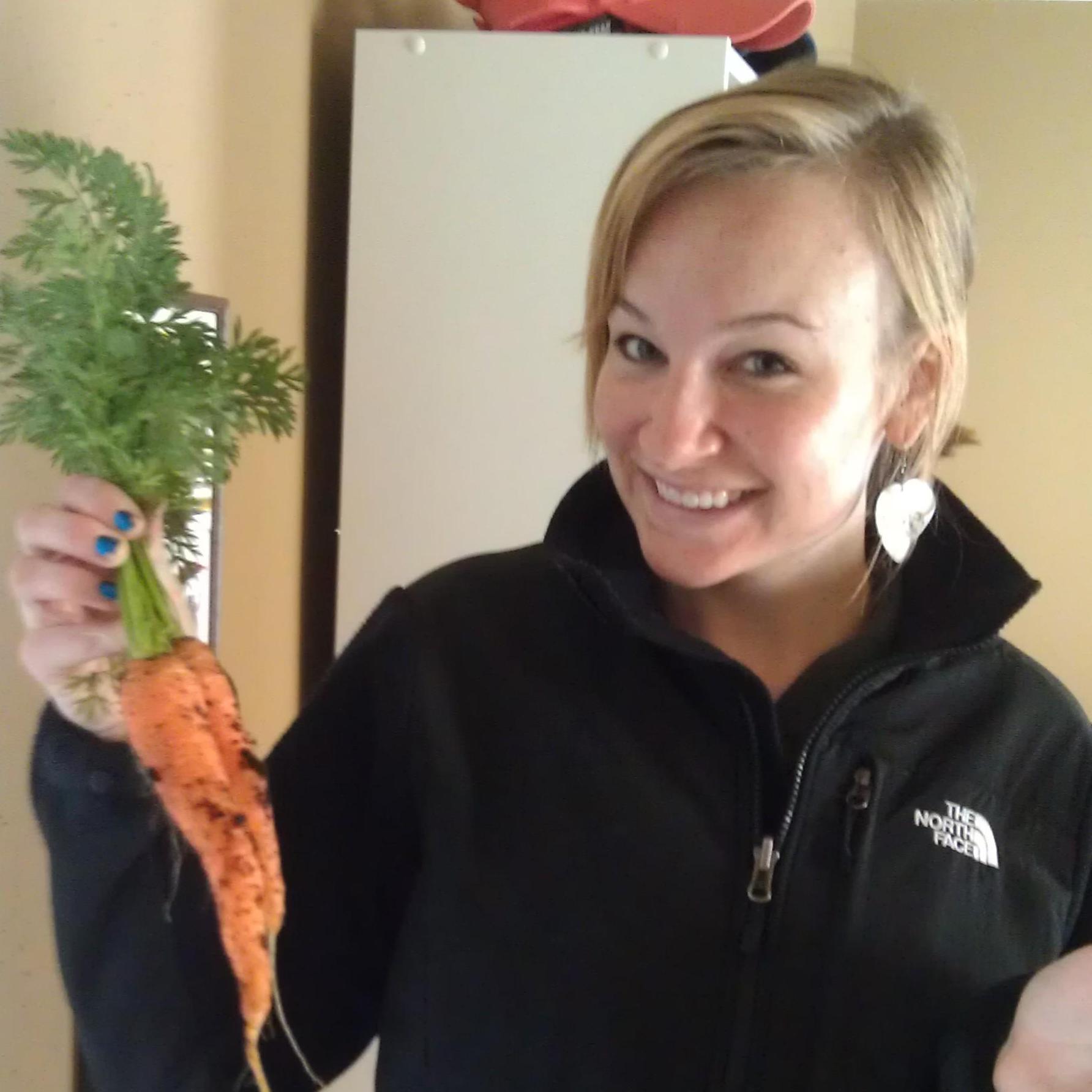 The only thing that survived from our rooftop garden were carrots. They were terrible.