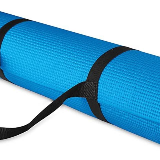 BalanceFrom GoYoga All Purpose High Density Non-Slip Exercise Yoga Mat with Carrying Strap