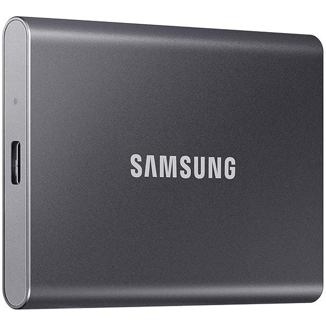 SAMSUNG T7 Portable SSD, 4TB External Solid State Drive, Speeds Up to 1,050MB/s, USB 3.2 Gen 2, Reliable Storage for Gaming, Students, Professionals, MU-PC4T0T/AM, Gray