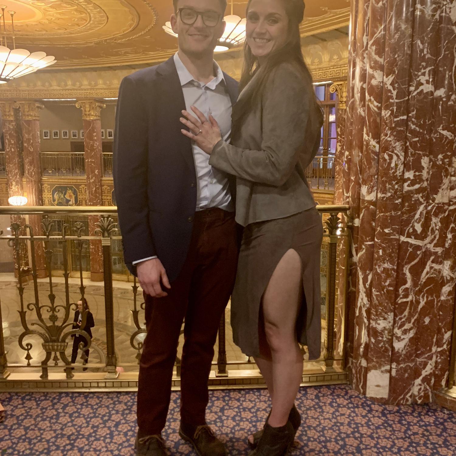 The night of the proposal! Cleveland was good to us