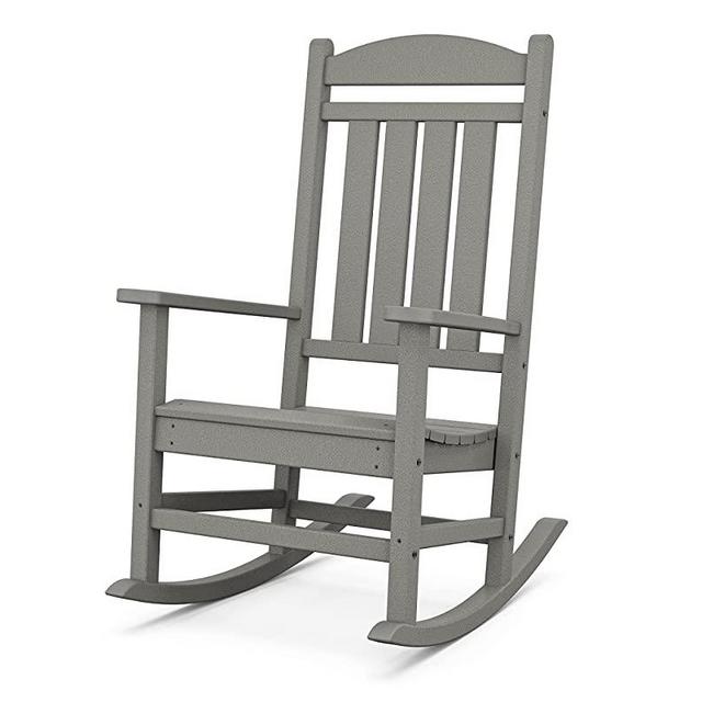 POLYWOOD R100GY Presidential Outdoor Rocking Chair, Slate Grey