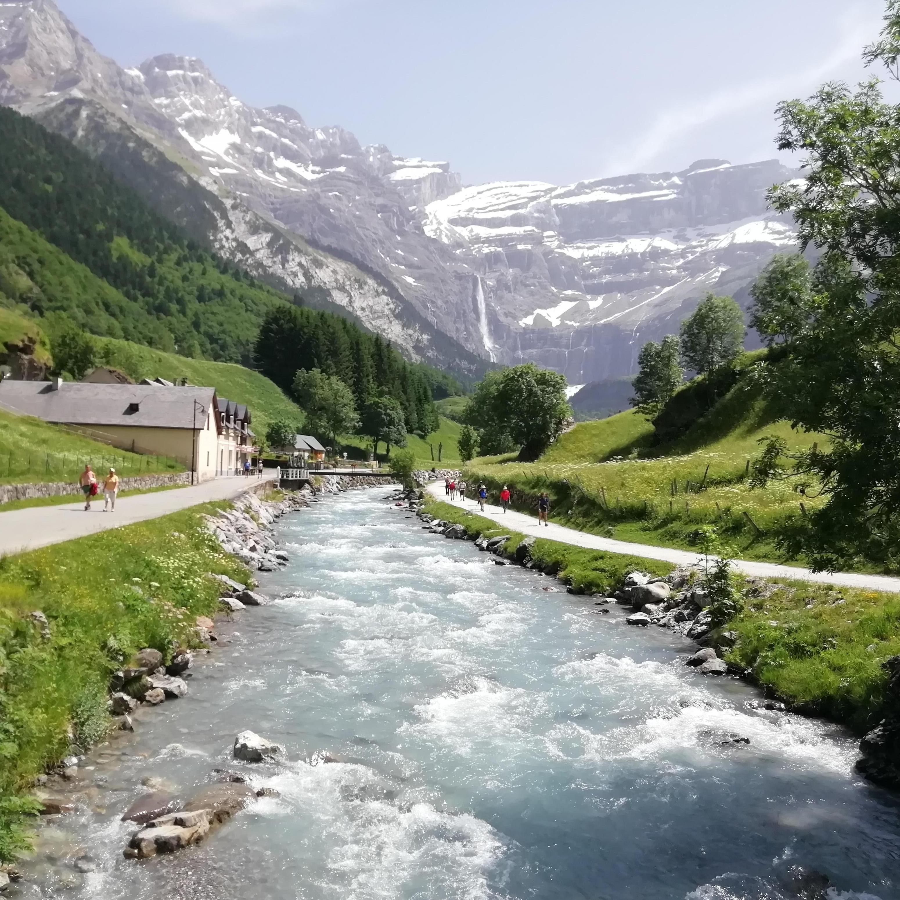 A beautiful view in the Pyrenees, France