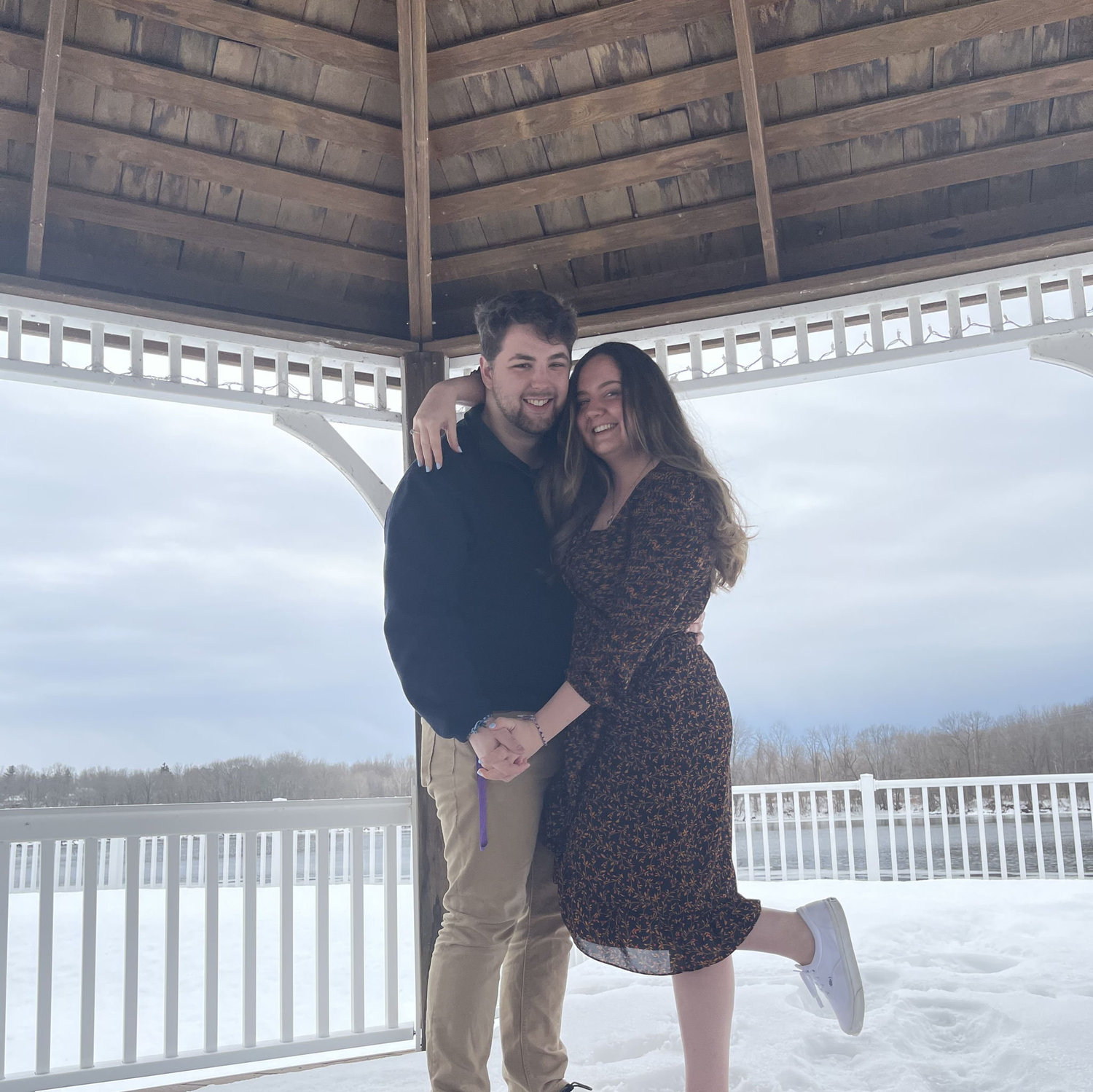 About 1 month into our relationship outside of Oswego
