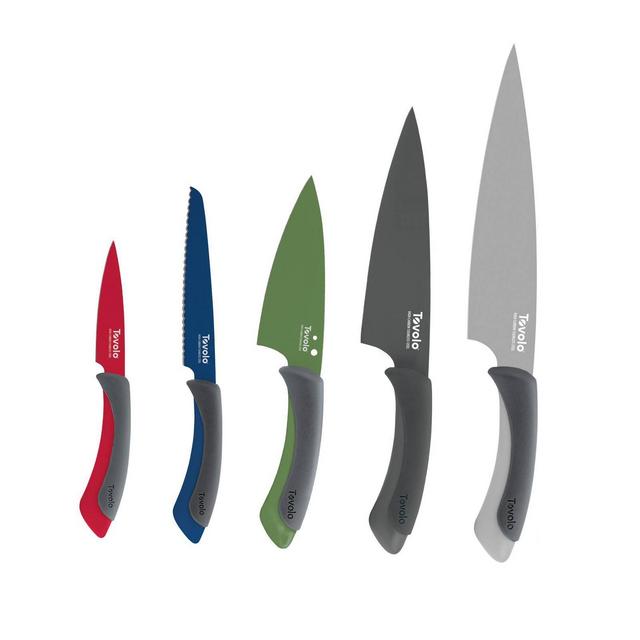 Tovolo Comfort Grip Knife Set Warm Gray 14016-999