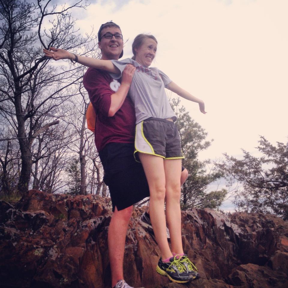 Hiking in Amherst, MA c. 2014. Brooke had no faith in her personal safety in the moment.