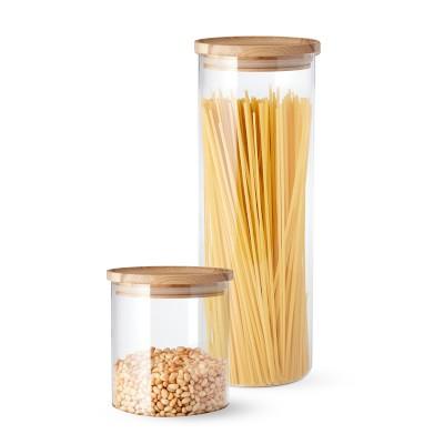 Hold Everything Stacking Glass Canisters