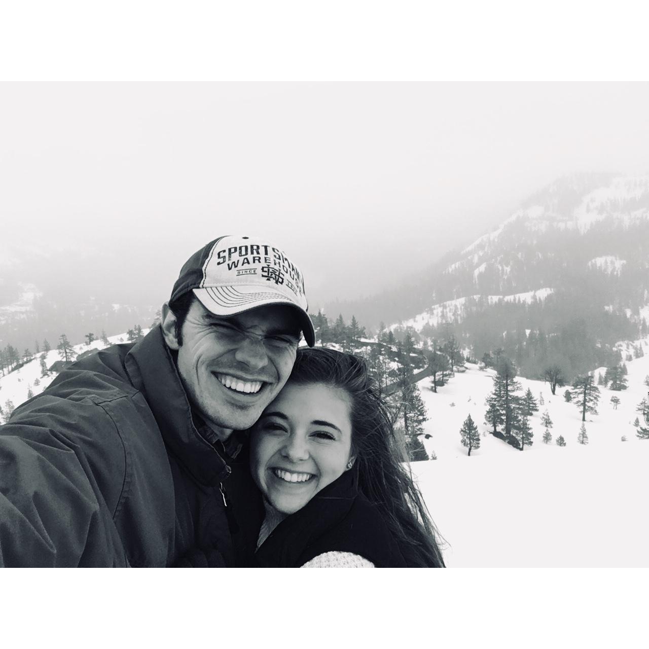 This was one of our first dates! Jared fell asleep the whole ride up, and I fell asleep the entire way back home! Tahoe has a very special place in our hearts!