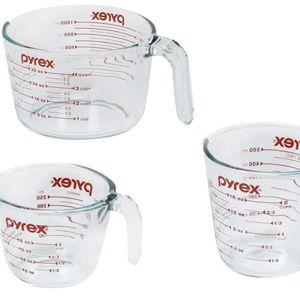 Pyrex Essentials (3-Pack) Glass Measuring Cups Set