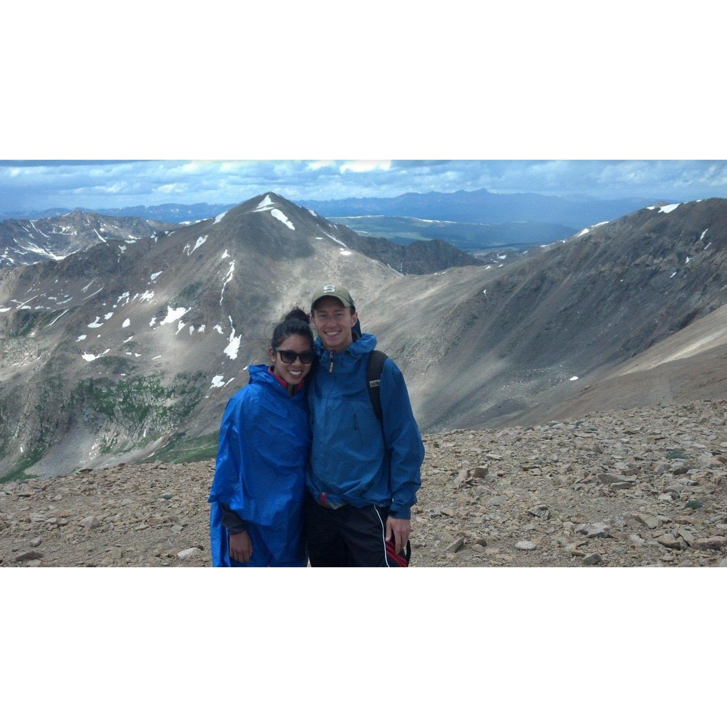 One of our first 14ers together