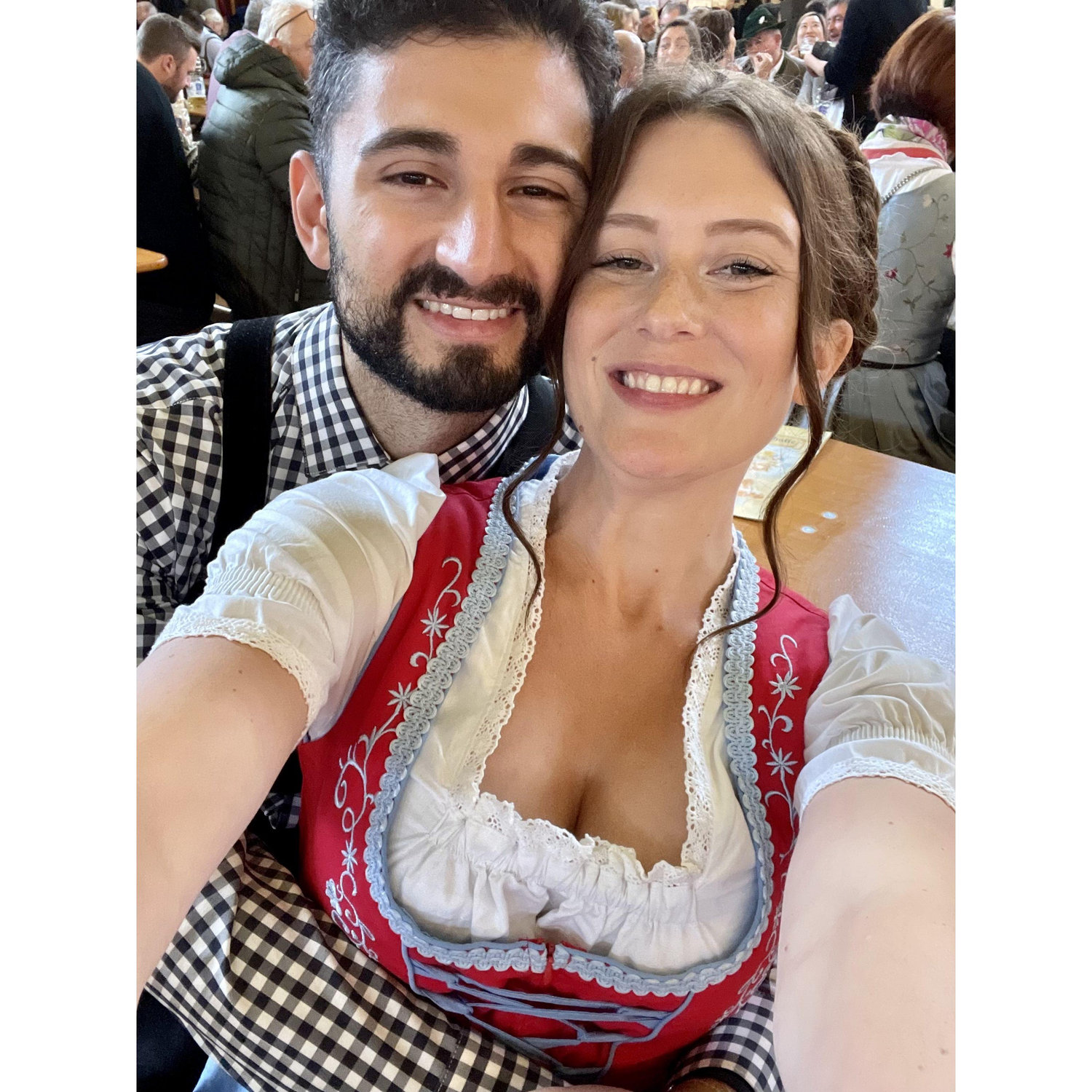 Our first time at Oktoberfest in Munich, Germany. September 2022 ๐ฅจ๐ป