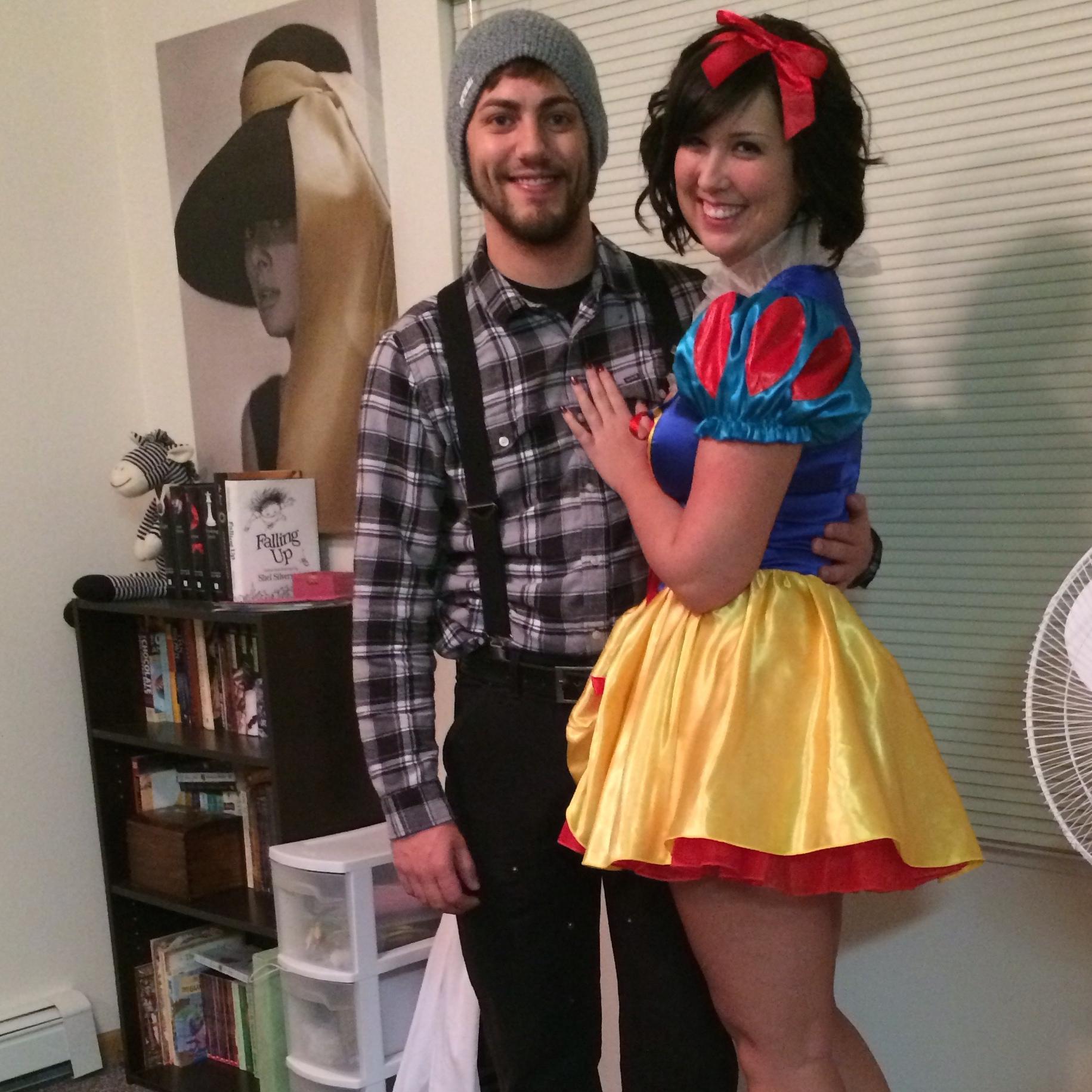 Snow White and her... Lumberjack? :) Halloween 2013