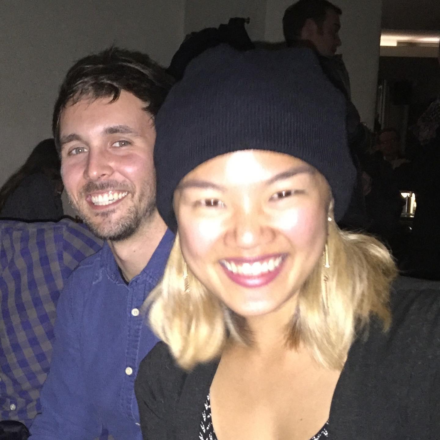The first ever photo taken of us together...a true quality shot!