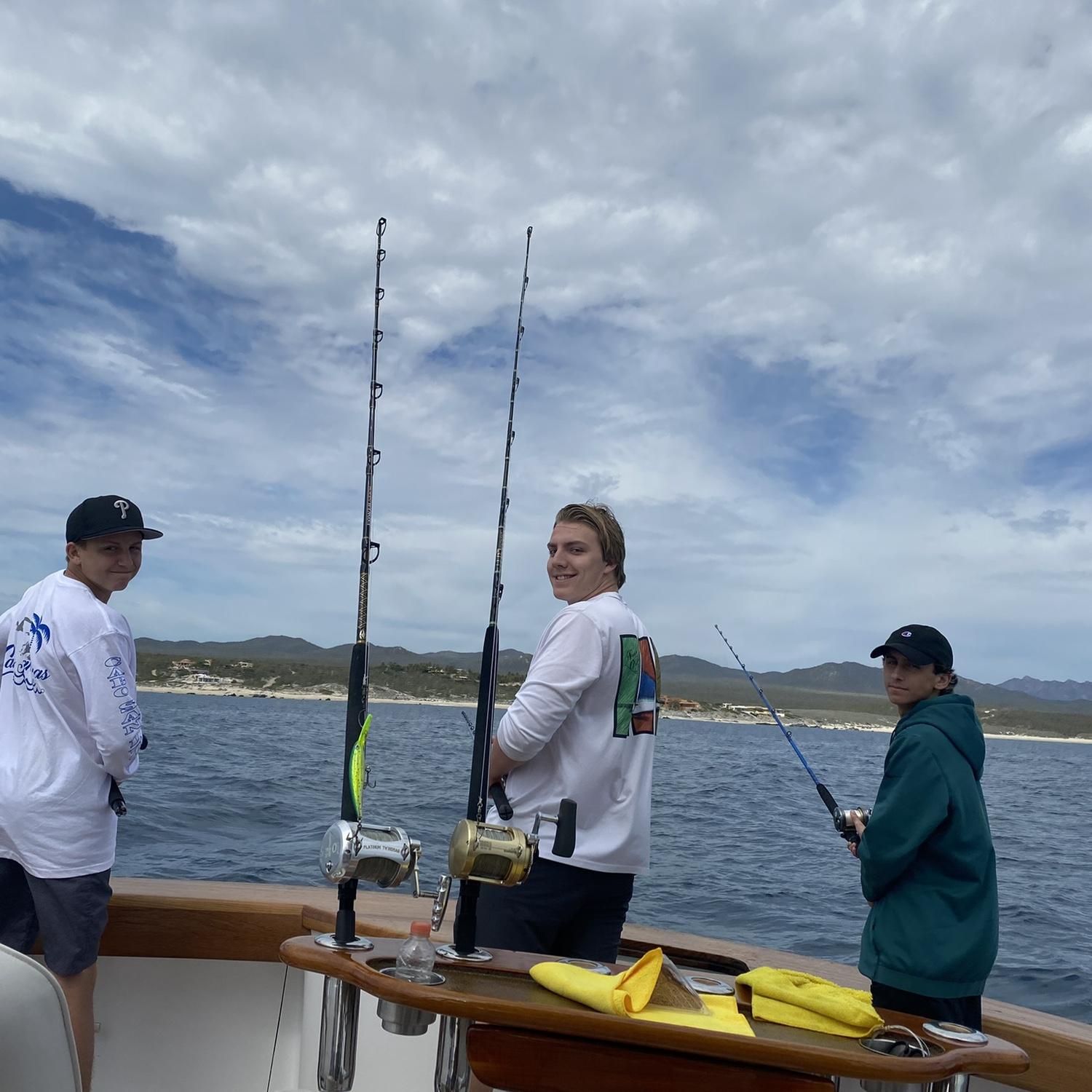 Aiden, Mason, & Jorden Fishing in Cabo, Mexico