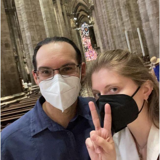 Inside the Milan Cathedral.