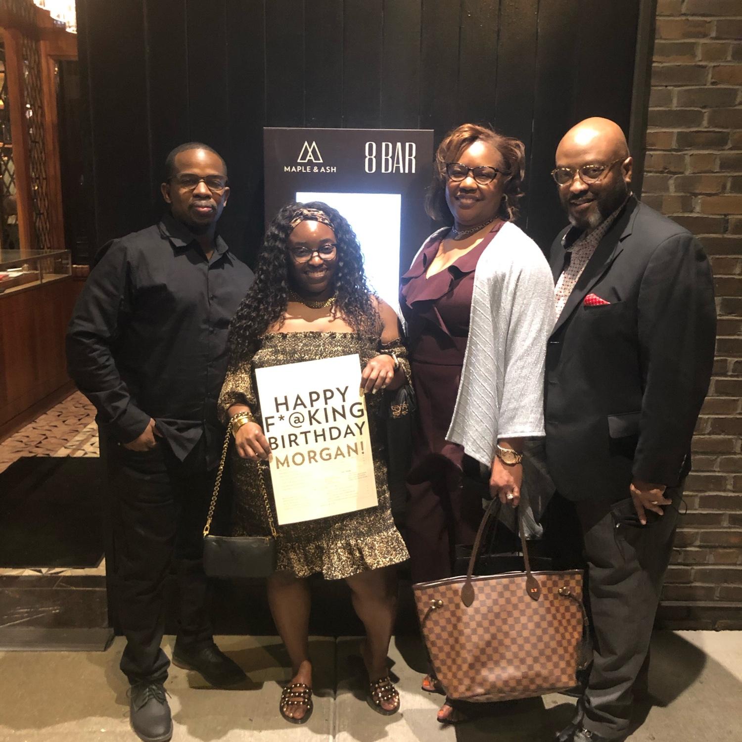 Celebrating Morgan’s 30th with the Taylors - 2021