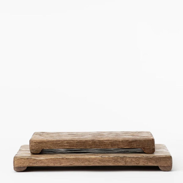 Mango Wood Rectangular Pedestal