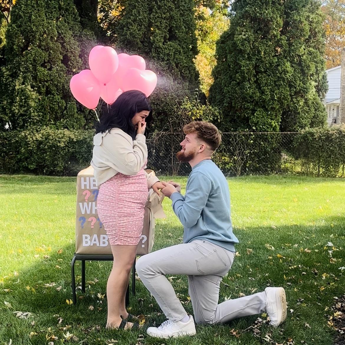 Found out we were having a babygirl & said yes to forever!