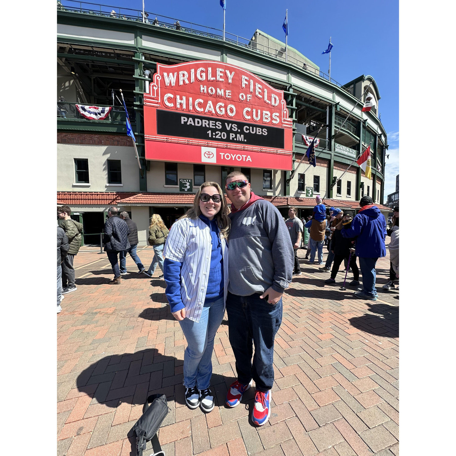 Our first Cubs game!